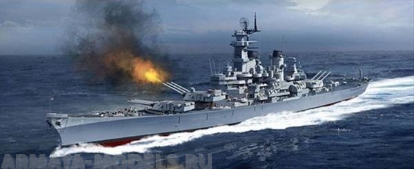 14401  Игрушка  флот  U.S. Navy Battleship USS Missouri BB-63