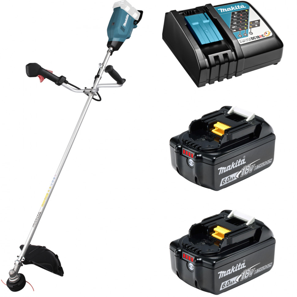 

Триммер аккумуляторный Makita DUR369ARG2 36В 2х6Ач, з/у, DUR369ARG2