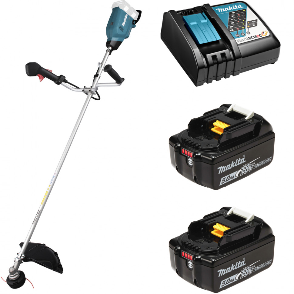 

Триммер аккумуляторный Makita DUR369ART2 36В 2х5Ач, з/у, DUR369ART2