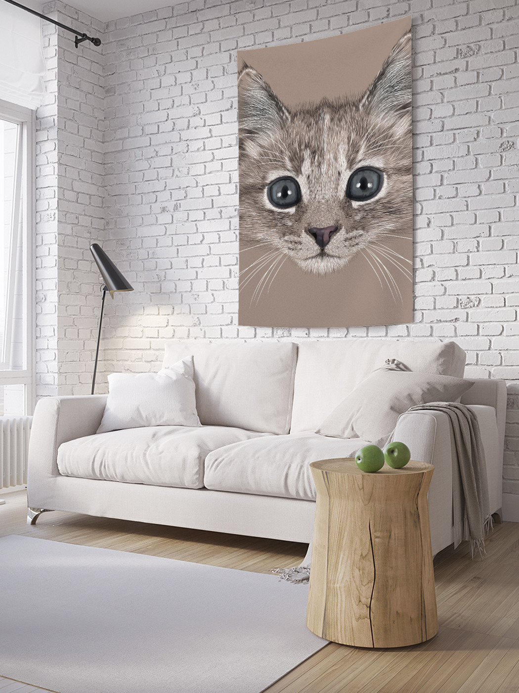 

Вертикальное фотопанно на стену JoyArty Молочный кот 100x150 см, Молочный кот