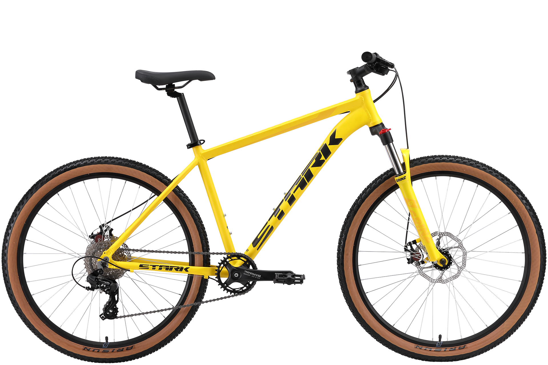 Велосипед STARK Hunter 272 D 2024 18 желтый-темно-серый 4269000₽