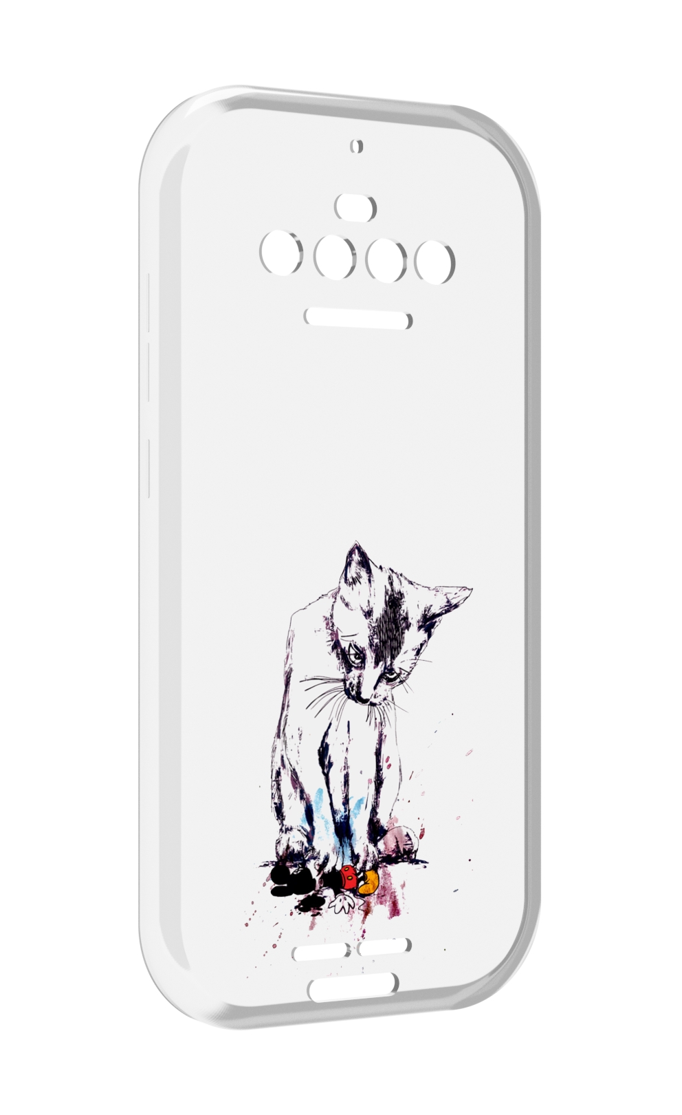 

Чехол MyPads кот и микки для Oukitel F150 R2022, Прозрачный, Tocco