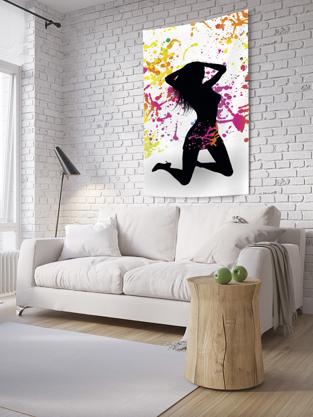 

Вертикальное фотопанно на стену JoyArty Танец девушки в красках 100x150 см, Танец девушки в красках