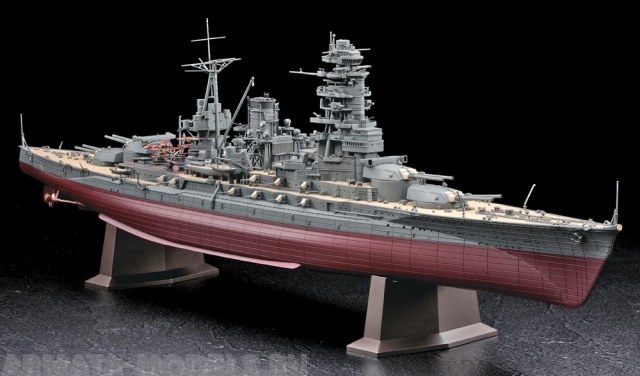 

40024 Линкор IJN Battleship Nagato 1941 with Bonus Adm Yamamoto 54mm Metal