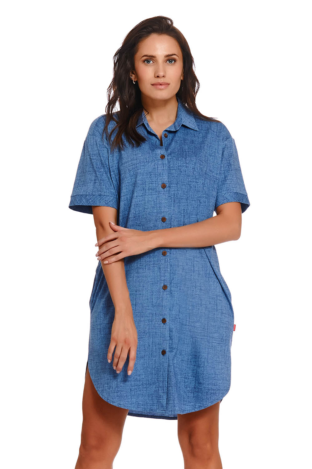 

Платье домашнее женское Doctor Nap DN_TM.4226 Jeans синее S, DN_TM.4226 Jeans