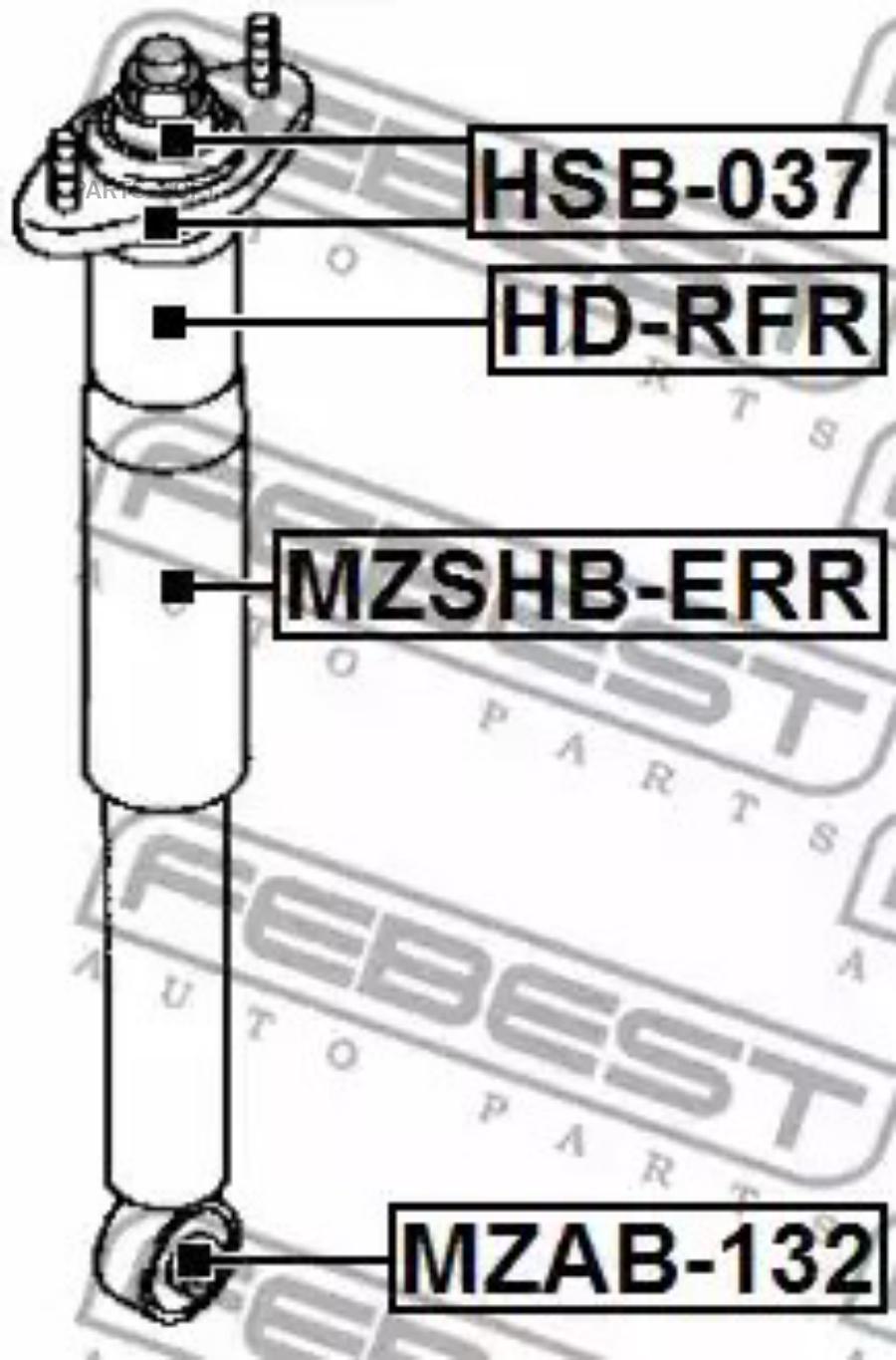 

FEBECT MZSHBERR MZSHB-ERR_пыльник заднего амортизатора!\ Mazda CX-7 all 07>