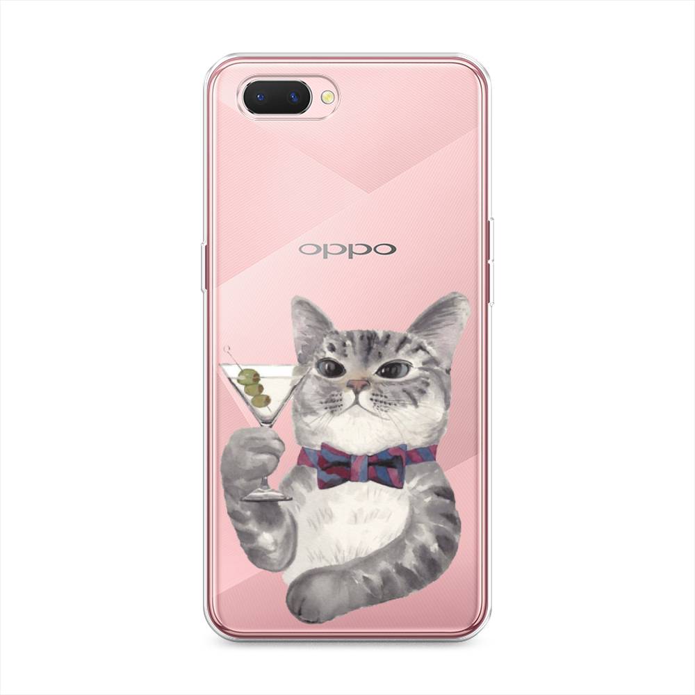 

Силиконовый чехол "Кот джентльмен" на Oppo A5, Кот джентльмен