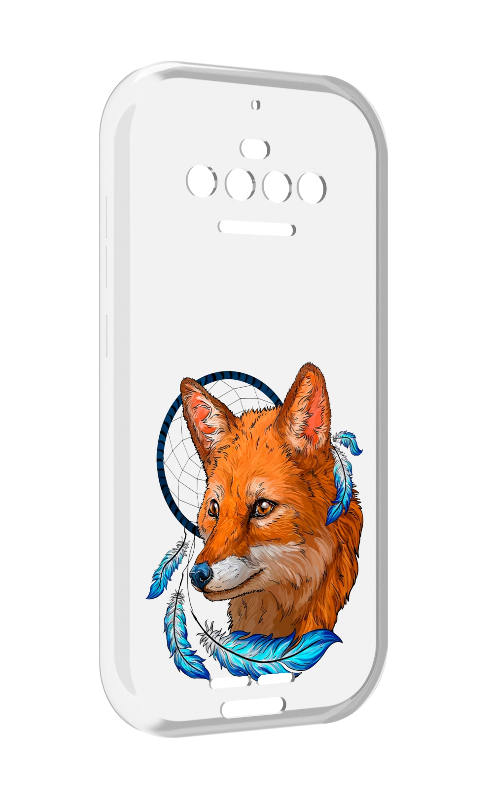 

Чехол MyPads лиса и ловец снов для Oukitel F150 R2022, Прозрачный, Tocco