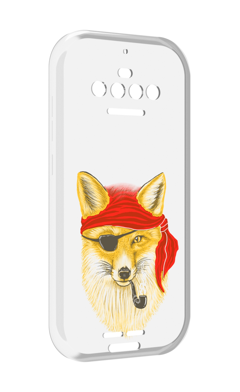 

Чехол MyPads лиса-пират для Oukitel F150 R2022, Прозрачный, Tocco
