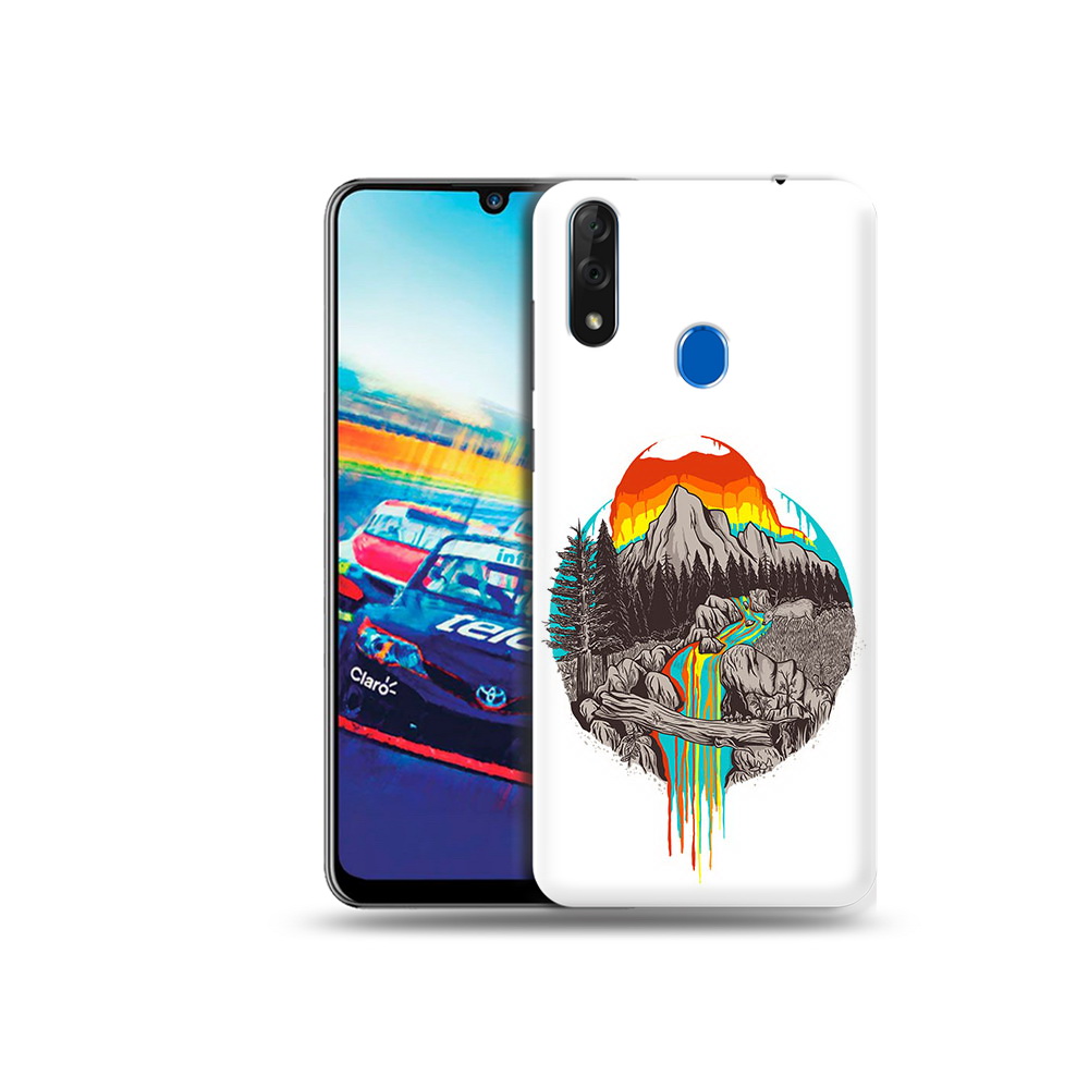 

Чехол MyPads Tocco для ZTE Blade V10 Радужный водопад (PT136503.455.144), Прозрачный, Tocco
