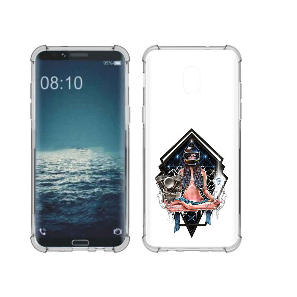 

Чехол MyPads Tocco для Samsung Galaxy J3 красивая девушка в шлеме (PT226926.574.406), Прозрачный, Tocco