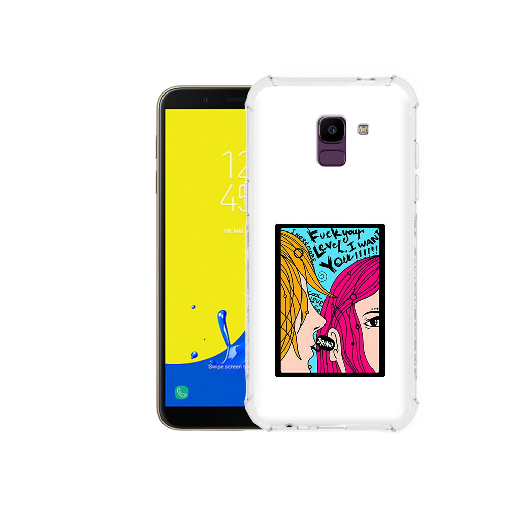 

Чехол MyPads Tocco для Samsung Galaxy J6 (2018) Выпьем, Прозрачный, Tocco