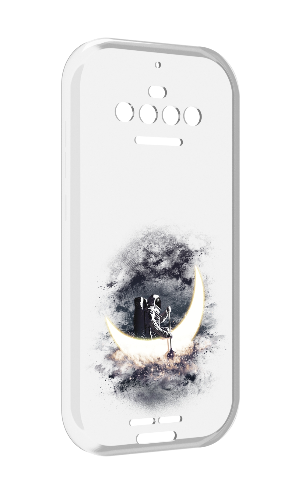 

Чехол MyPads лунный путешественник для Oukitel F150 R2022, Прозрачный, Tocco
