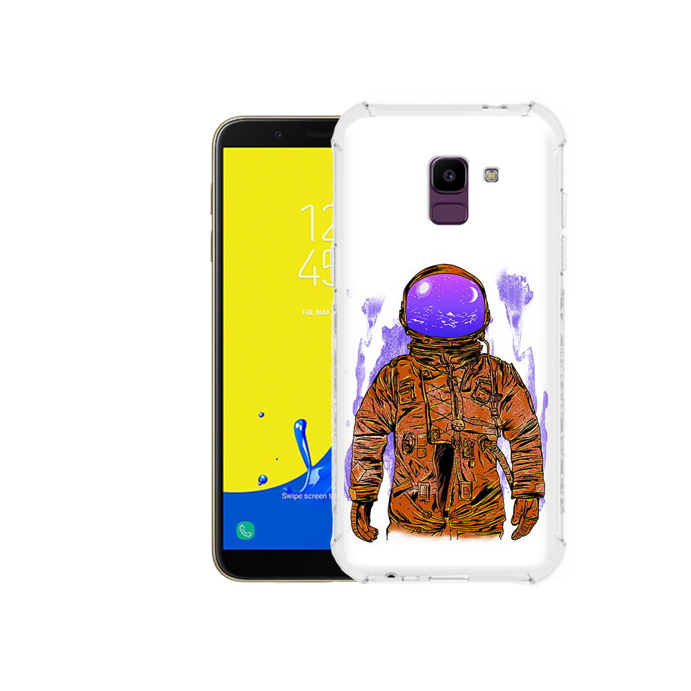 

Чехол MyPads Tocco для Samsung Galaxy J6 (2018) нарисованный мужчина в скафандре, Прозрачный, Tocco