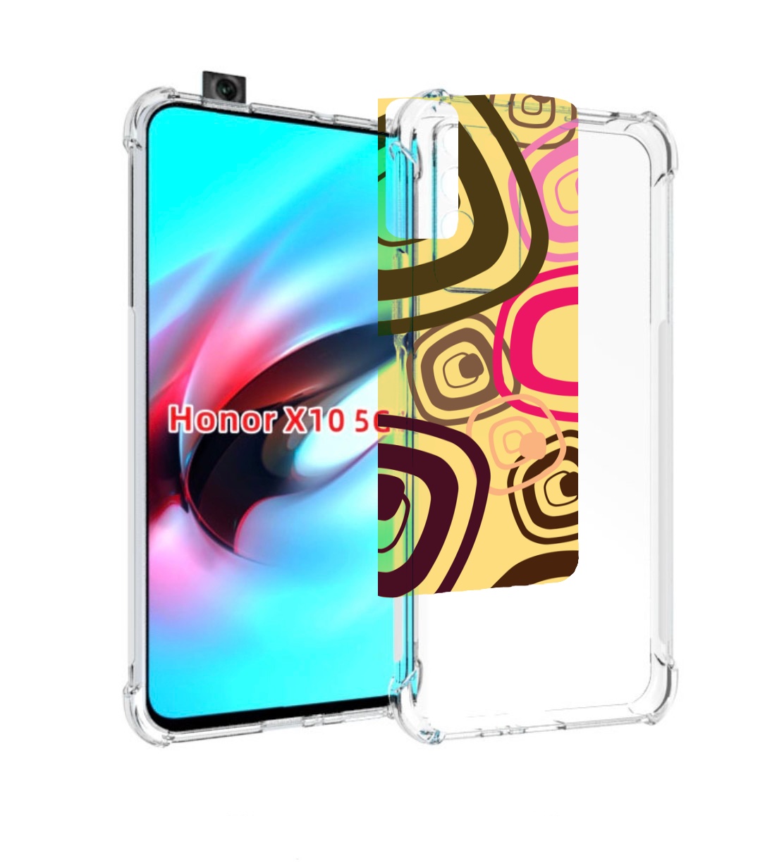

Чехол MyPads абстракция-на-желтом-фоне для Honor X10, Прозрачный, Tocco