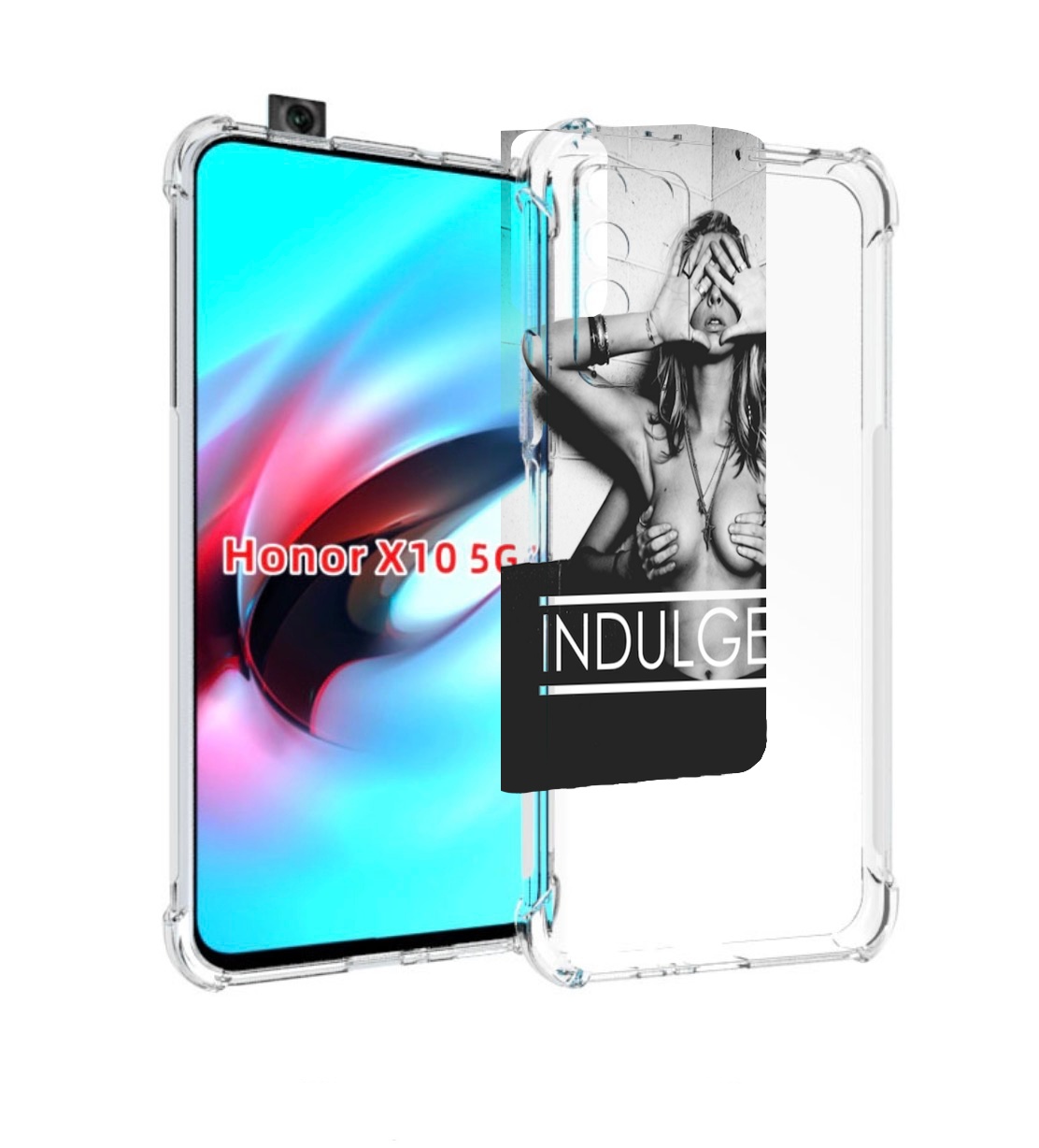 

Чехол MyPads Страсть для Honor X10, Прозрачный, Tocco