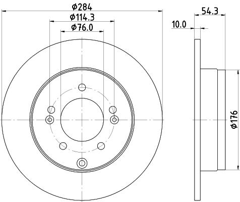 

Тормозной диск NISSHINBO ND6003K