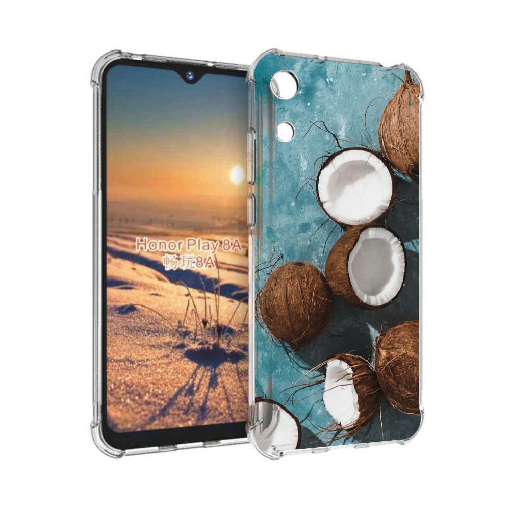

Чехол бампер MyPads красивые-кокосы для Honor 8A, Прозрачный, Tocco