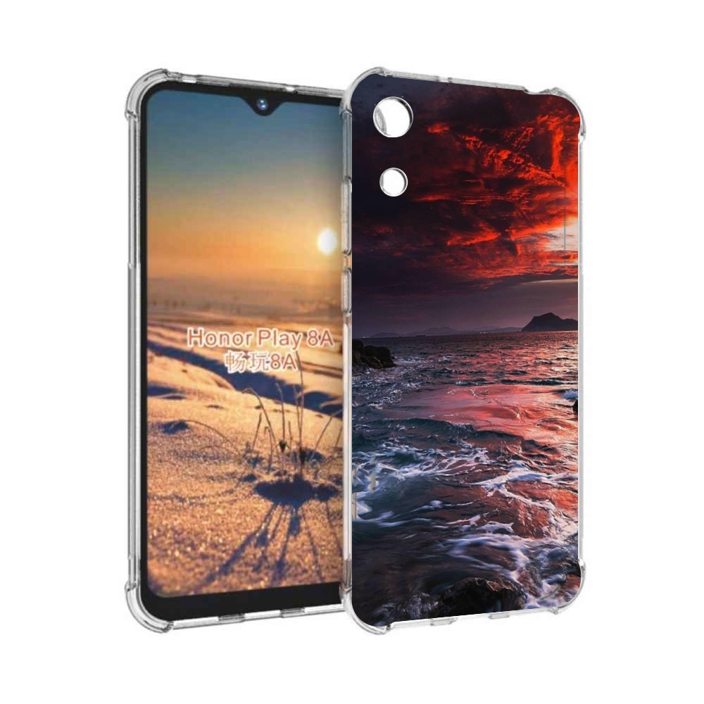 

Чехол бампер MyPads красивый залив для Honor 8A, Прозрачный, Tocco
