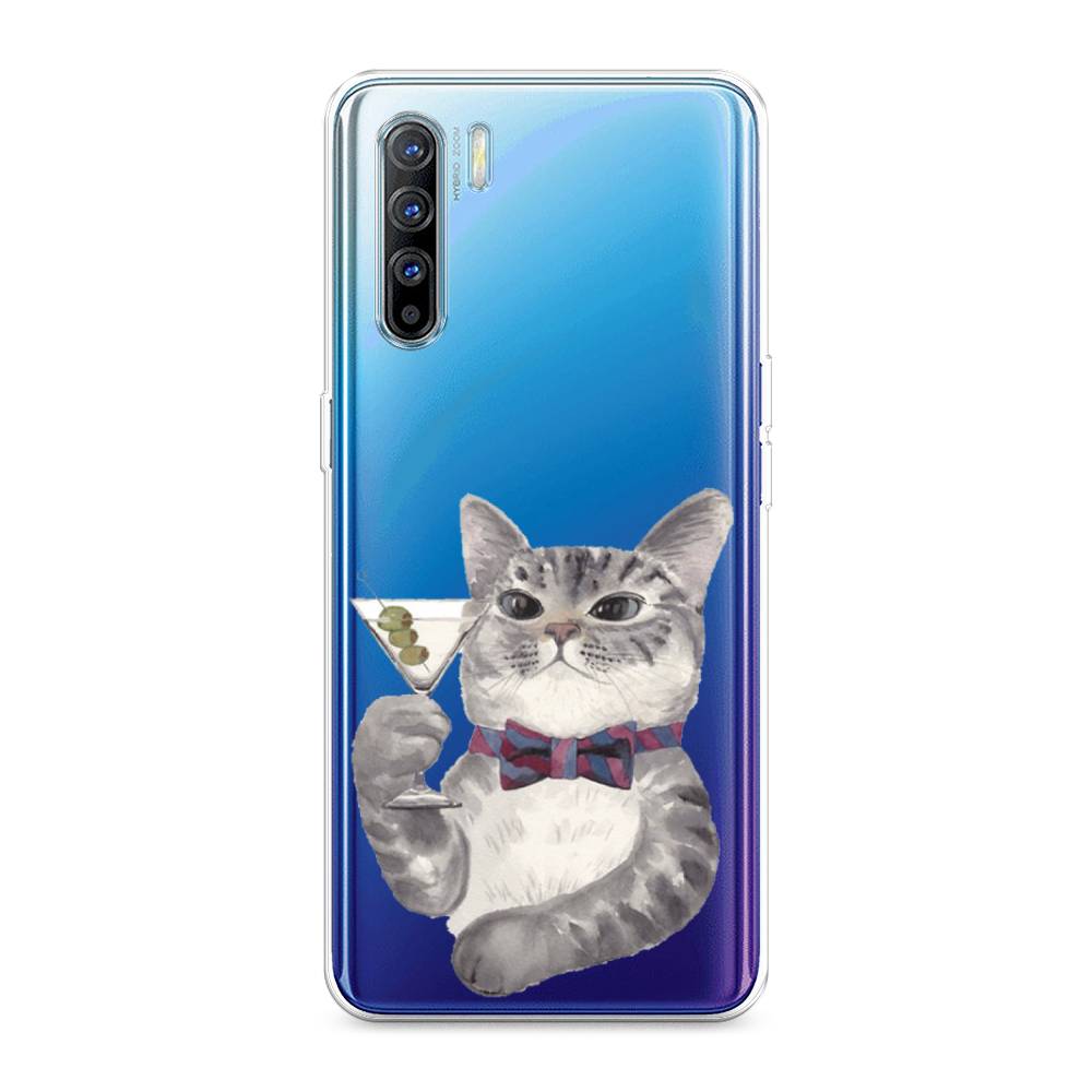 

Силиконовый чехол "Кот джентльмен" на Oppo Reno 3, Кот джентльмен