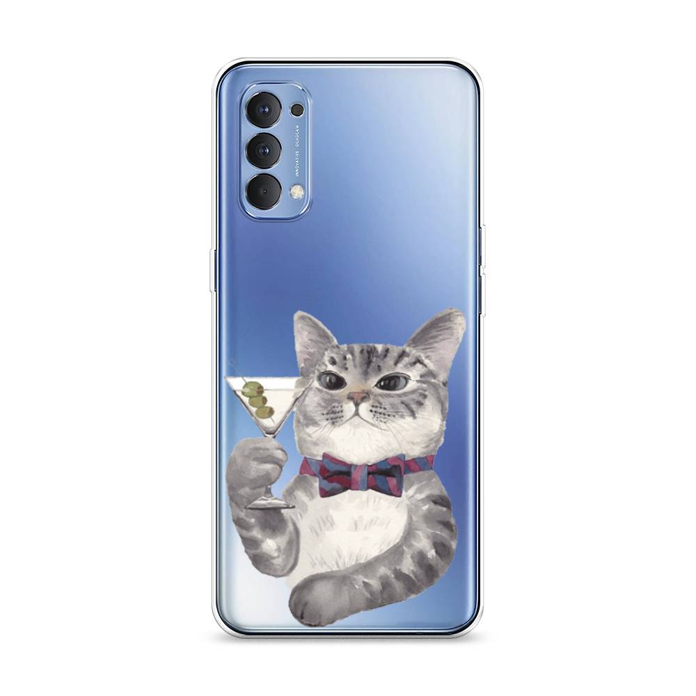 

Силиконовый чехол "Кот джентльмен" на Oppo Reno 4 4G, Кот джентльмен