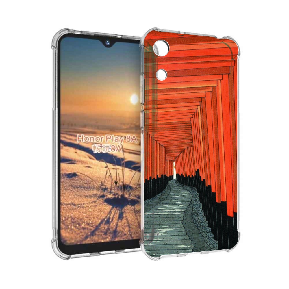 

Чехол бампер MyPads красный коридор для Honor 8A, Прозрачный, Tocco