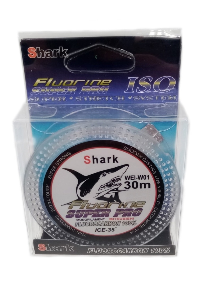 

Леска зимняя Shark Fluorine Super Pro d-0.16мм 30м