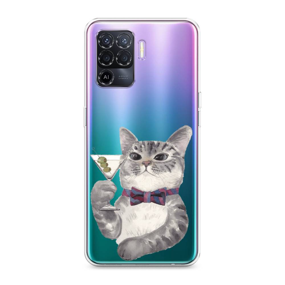 

Силиконовый чехол "Кот джентльмен" на Oppo Reno 5 Lite, Кот джентльмен