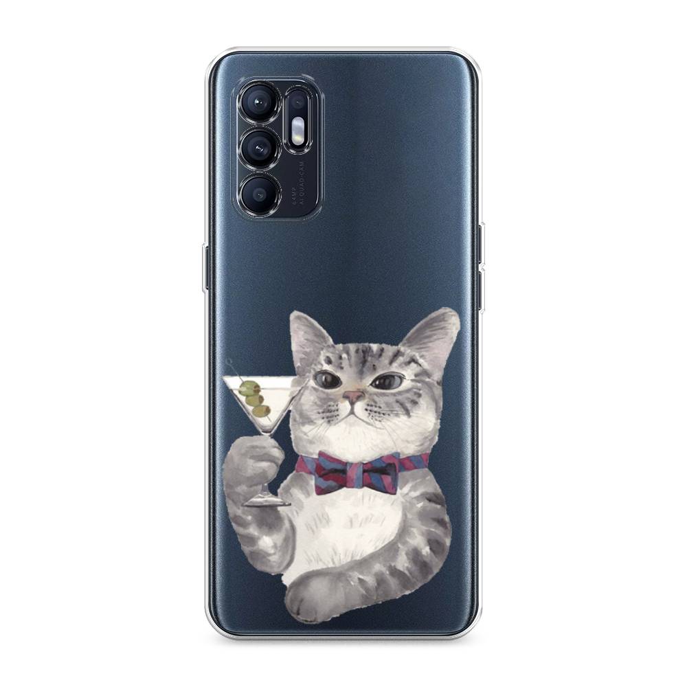 

Силиконовый чехол "Кот джентльмен" на Oppo Reno 6, Кот джентльмен