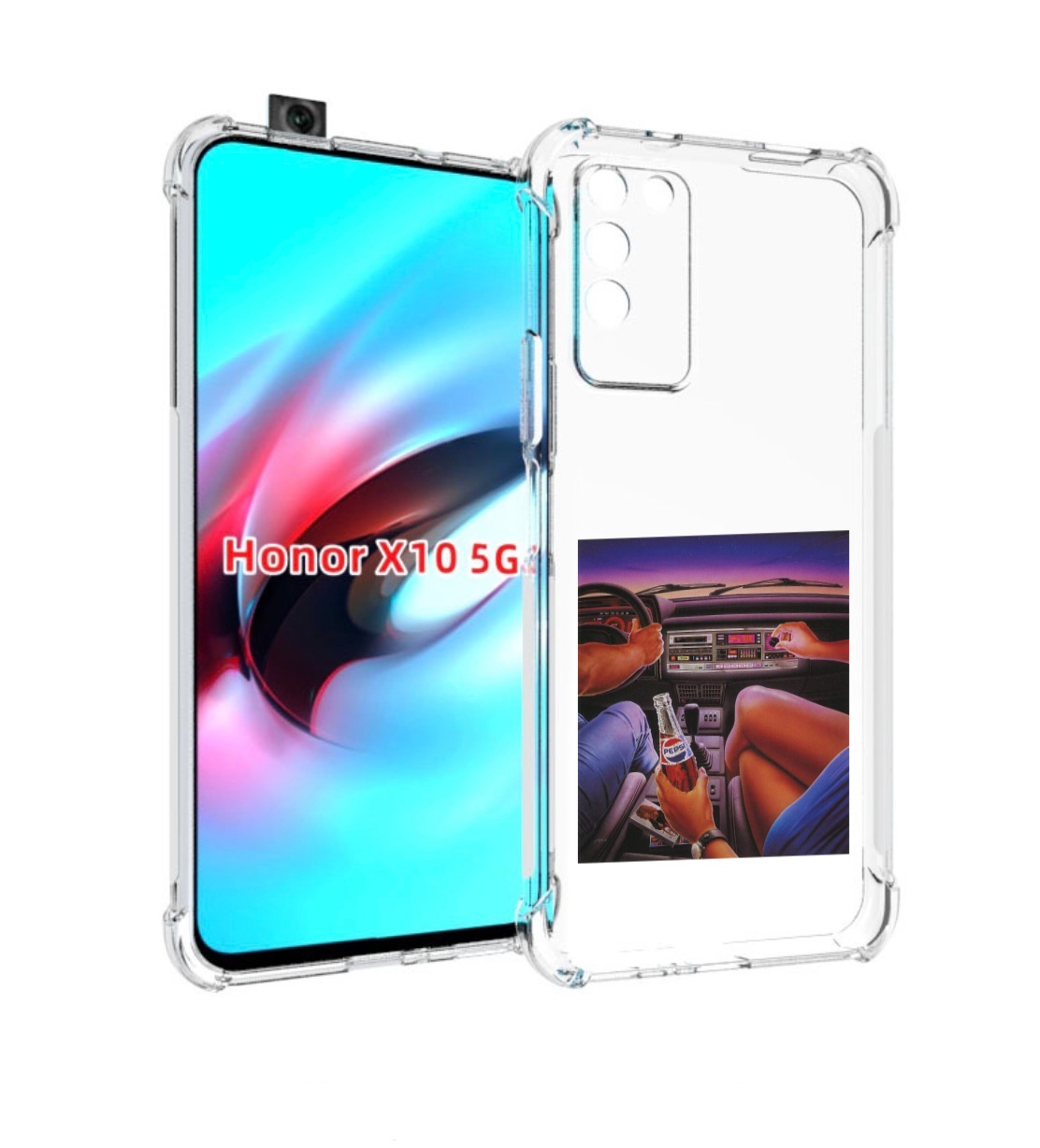 

Чехол MyPads американская машина салон для Honor X10, Прозрачный, Tocco