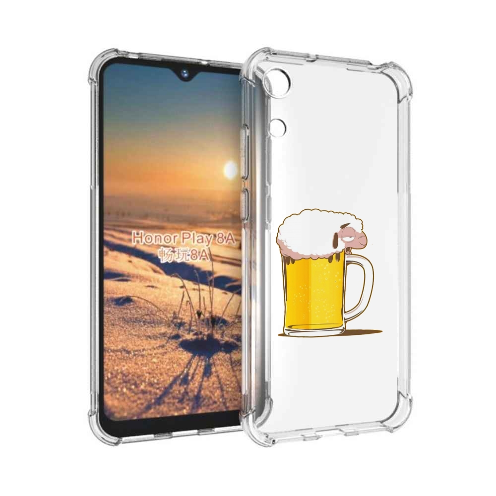 

Чехол бампер MyPads кружка пива для Honor 8A, Прозрачный, Tocco