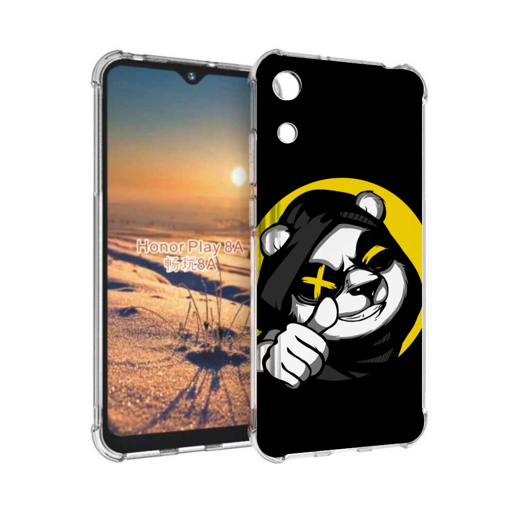 

Чехол бампер MyPads крутая пандочка ок для Honor 8A, Прозрачный, Tocco
