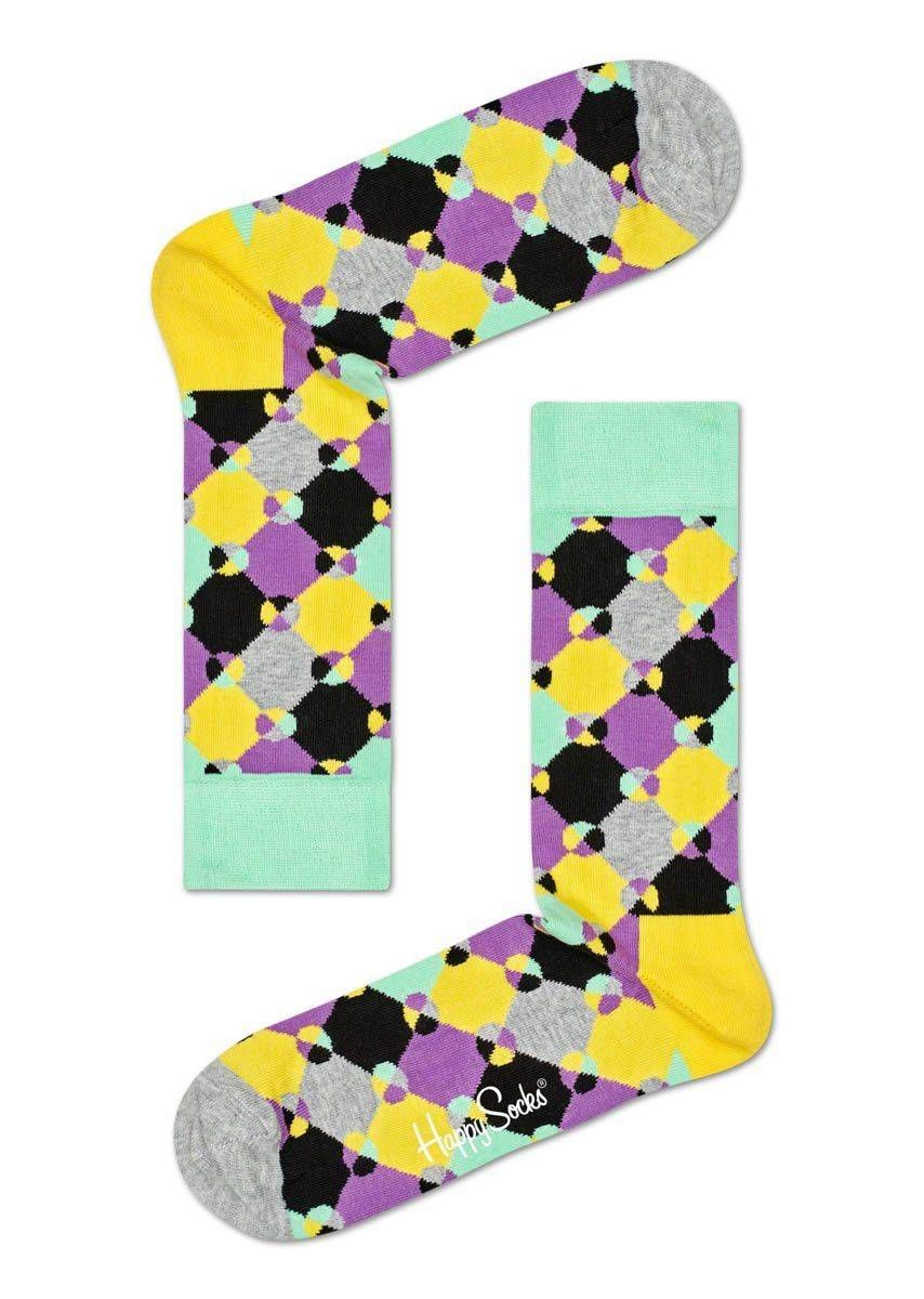 Носки унисекс Happy socks Diamond Dot Sock DDO01 серые 36-40