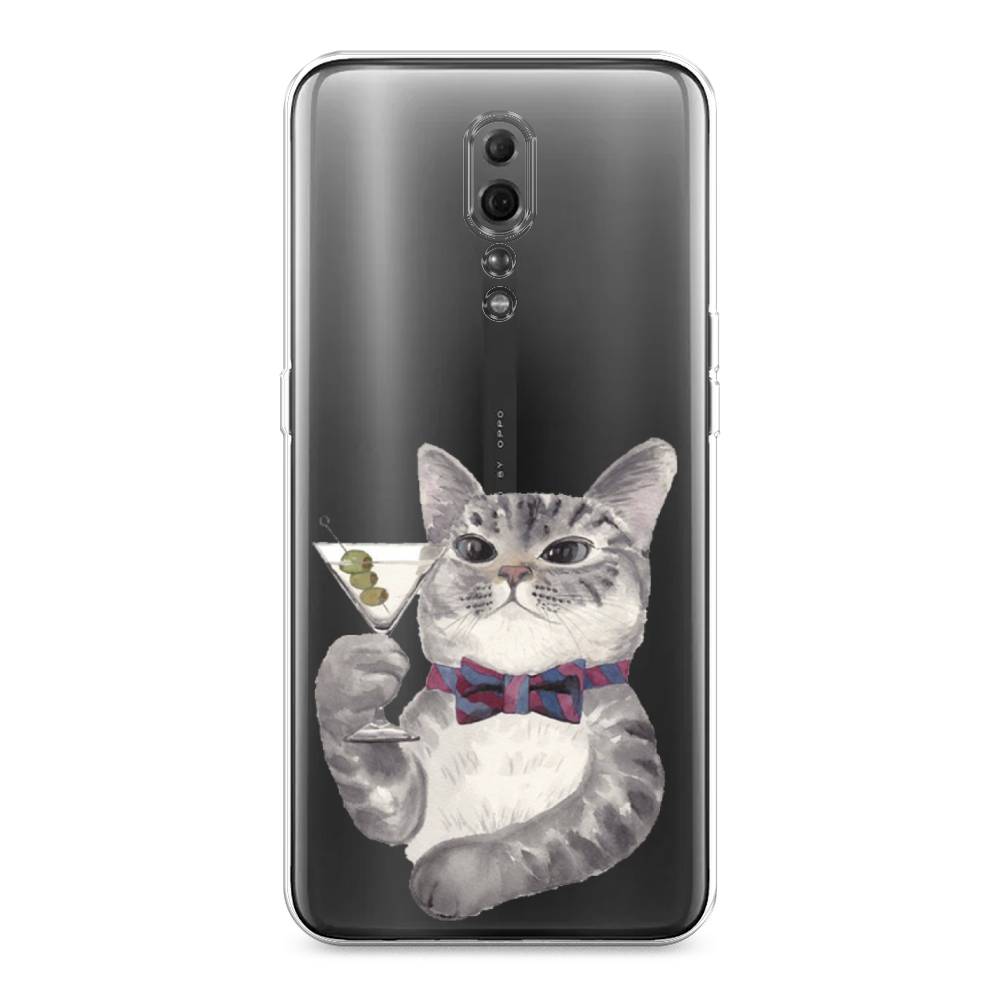 

Силиконовый чехол "Кот джентльмен" на Oppo Reno Z, Кот джентльмен