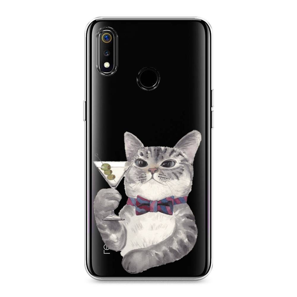 

Силиконовый чехол "Кот джентльмен" на Realme 3, Кот джентльмен
