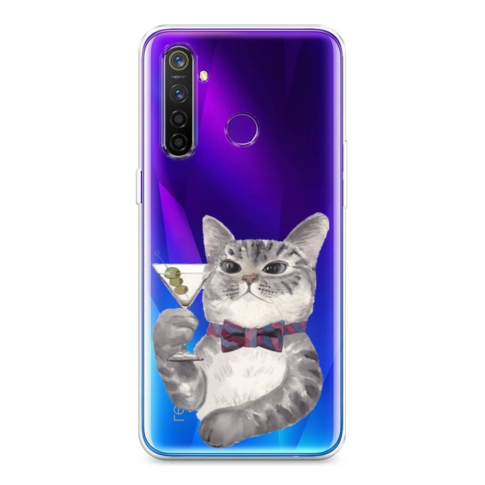 

Силиконовый чехол "Кот джентльмен" на Realme 5 Pro, Кот джентльмен