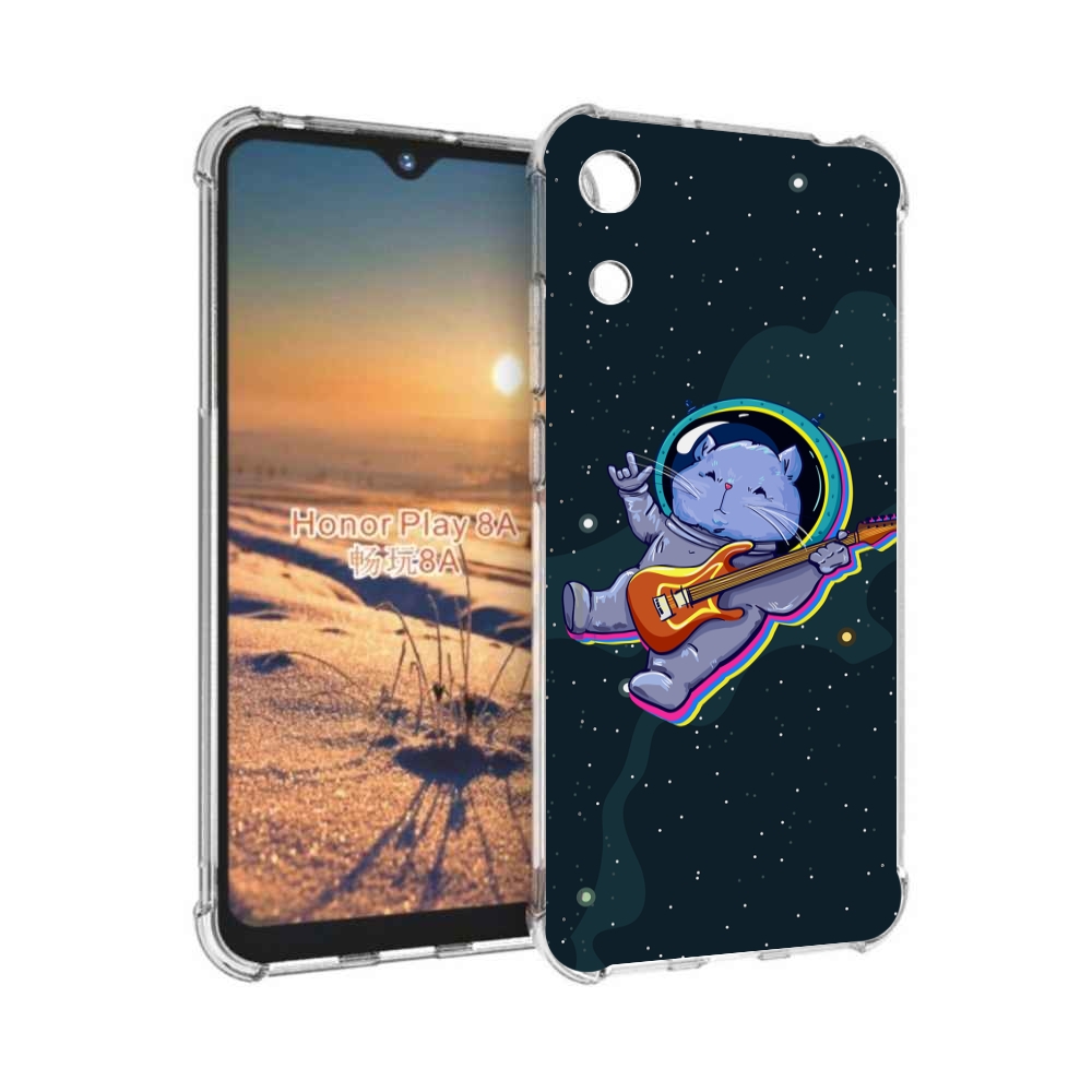 

Чехол бампер MyPads крутой-хомяк-в-космосе для Honor 8A, Прозрачный, Tocco
