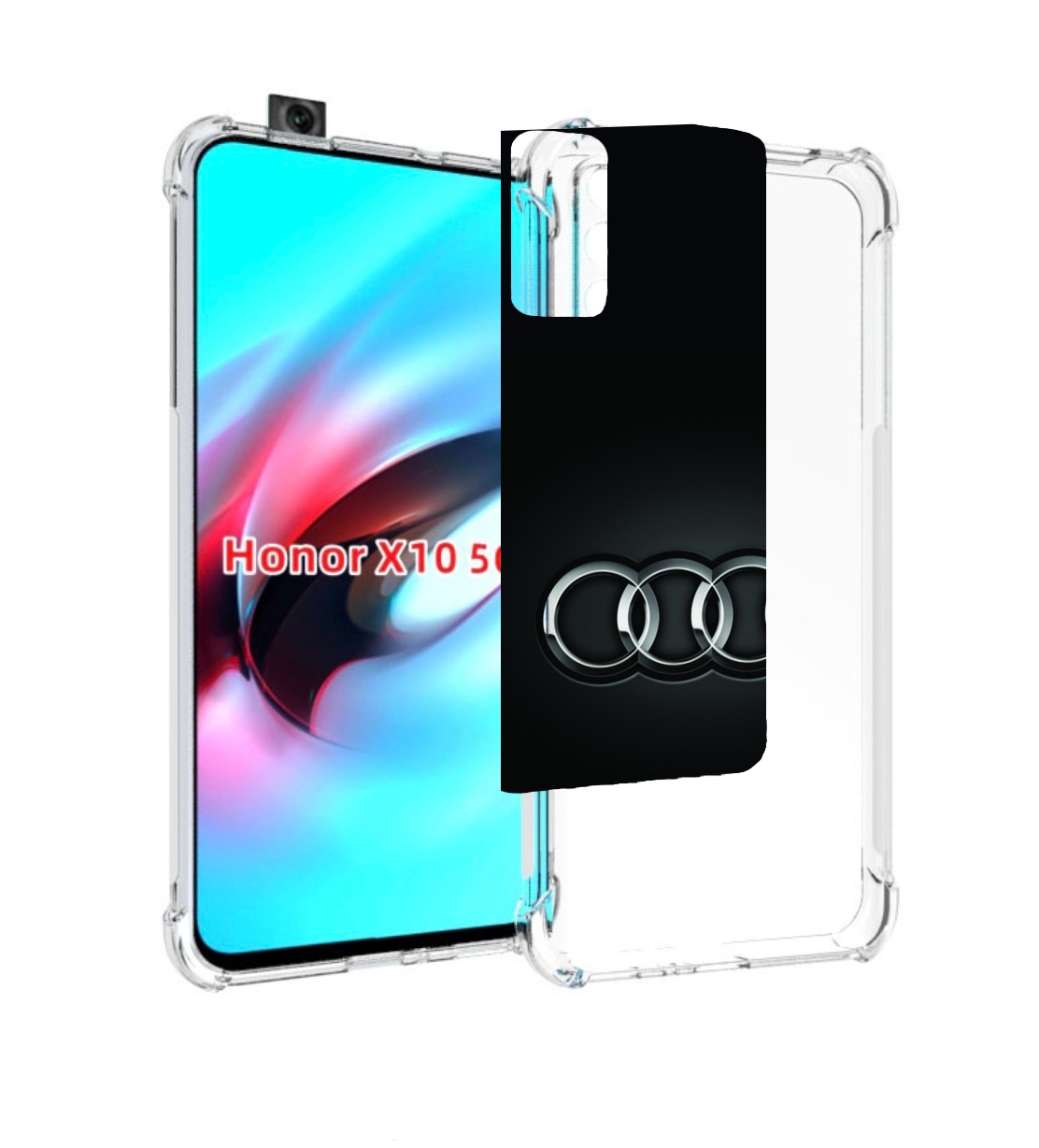 

Чехол MyPads ауди audi 2 для Honor X10, Прозрачный, Tocco