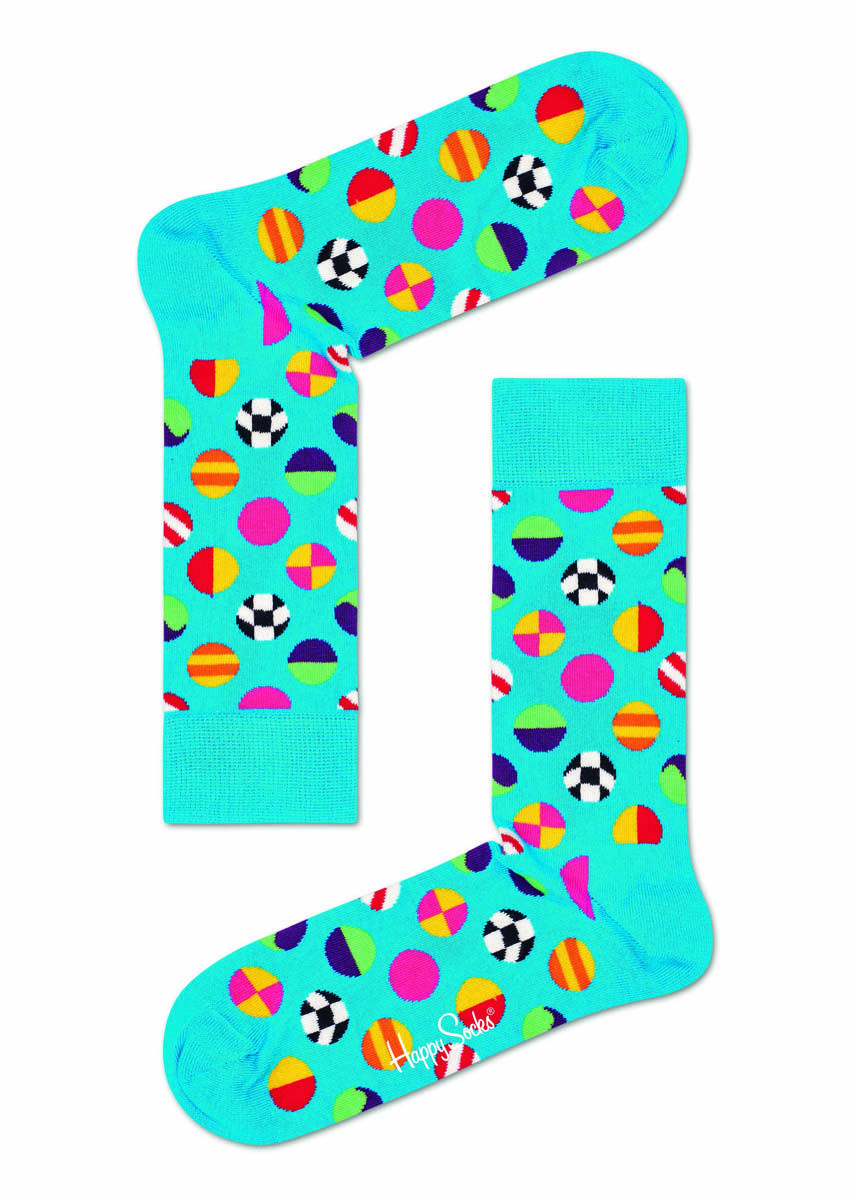 

Носки унисекс Happy Socks Clashing Dot Sock CLD01 бирюзовые, Бирюзовый, Clashing Dot Sock CLD01
