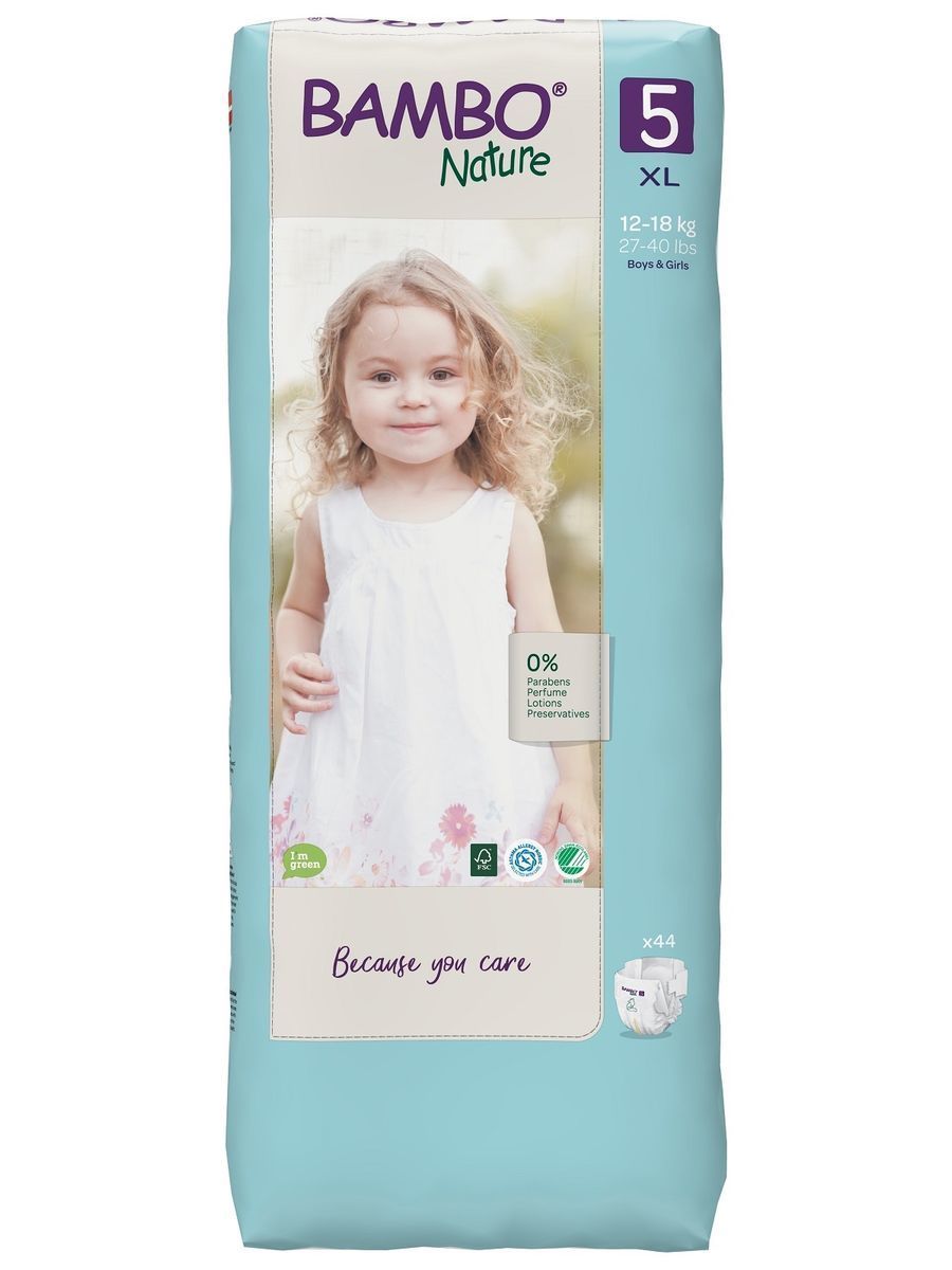 фото Подгузники детские bambo nature 5 44 штуки abena