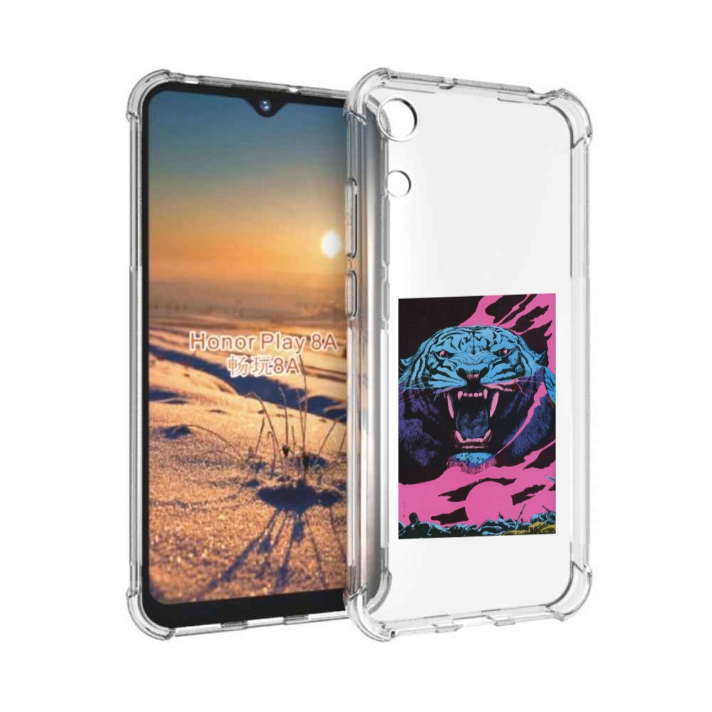 

Чехол бампер MyPads лев с розовыми зубами для Honor 8A, Прозрачный, Tocco