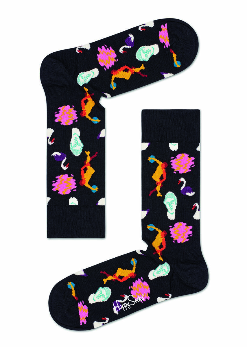 

Носки унисекс Happy Socks Park Sock PRK01 черные, Черный, Park Sock PRK01