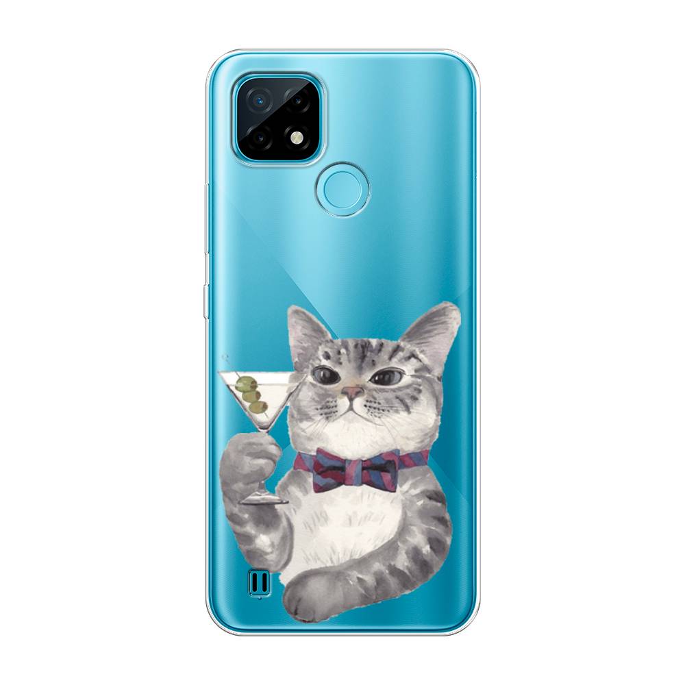 

Силиконовый чехол "Кот джентльмен" на Realme C21, Кот джентльмен