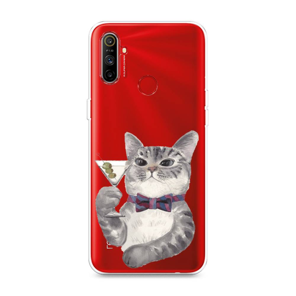 

Силиконовый чехол "Кот джентльмен" на Realme C3, Кот джентльмен