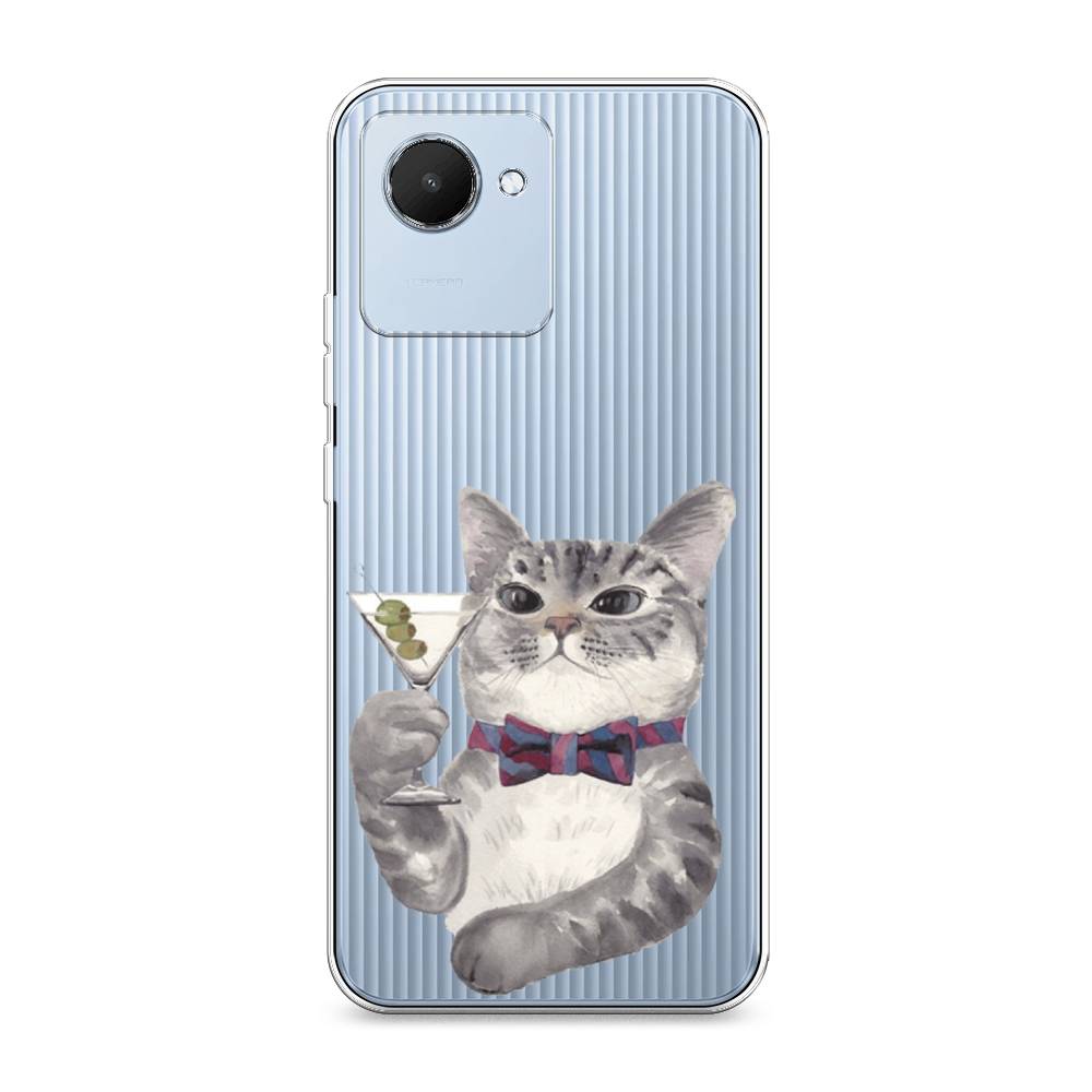 

Силиконовый чехол "Кот джентльмен" на Realme C30, Кот джентльмен