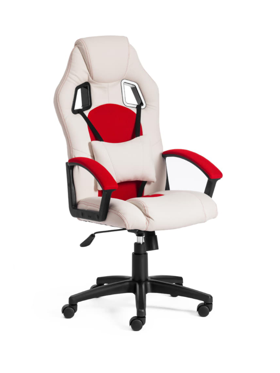 

Tetchair DRIVER кож/зам/ткань, белый/красный, 36-01/08, 3127-01