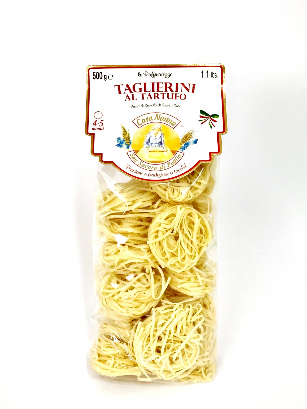 

Паста CARA NONNA (сделана вручную) TAGLIERINI с трюфелем 500г