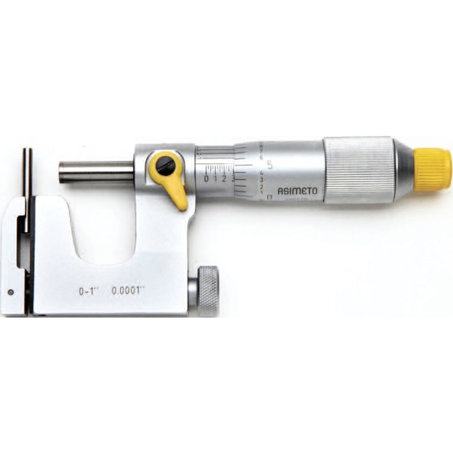 

Микрометр ASIMETO 121-02-0 со сменной пяткой 0,01 мм, 25-50 мм, универсальный