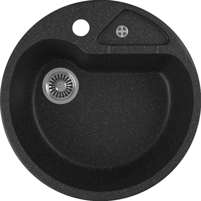 

Мойка кухонная Domaci Бьелла DMC-08K черная, Черный, Бьелла DMC-08K