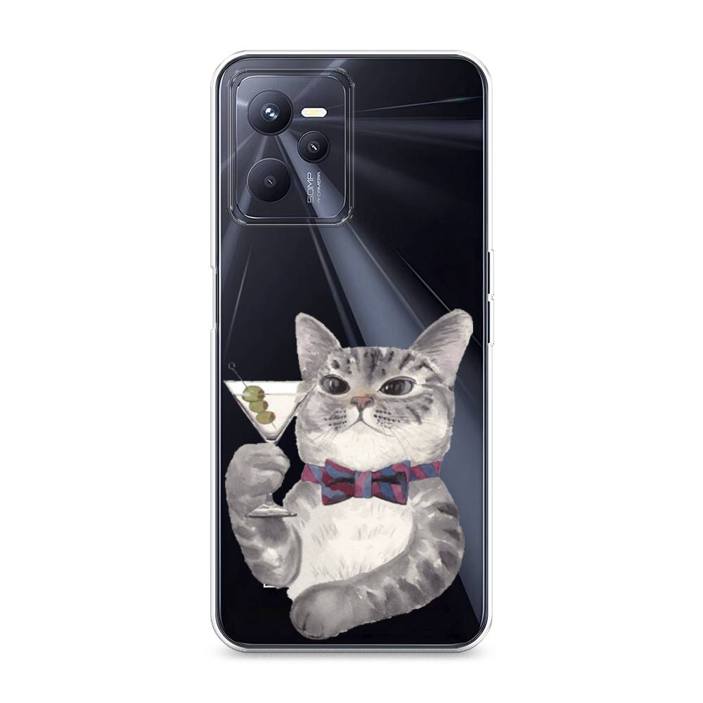 

Силиконовый чехол "Кот джентльмен" на Realme C35, Кот джентльмен